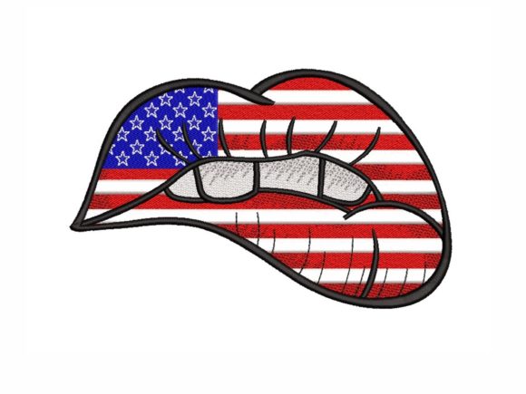 American Flag Lips: A Designer’s Review for Merch