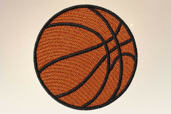 Faux Embroidery Basketball Clipart Review