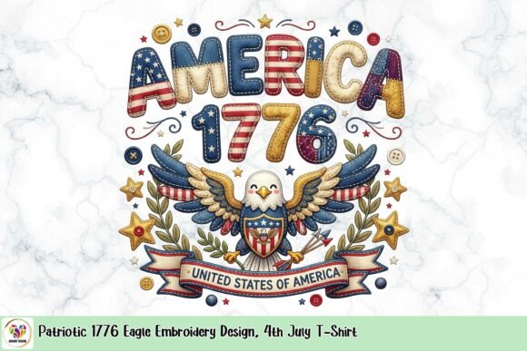 Patriotic 1776 Eagle Design Review