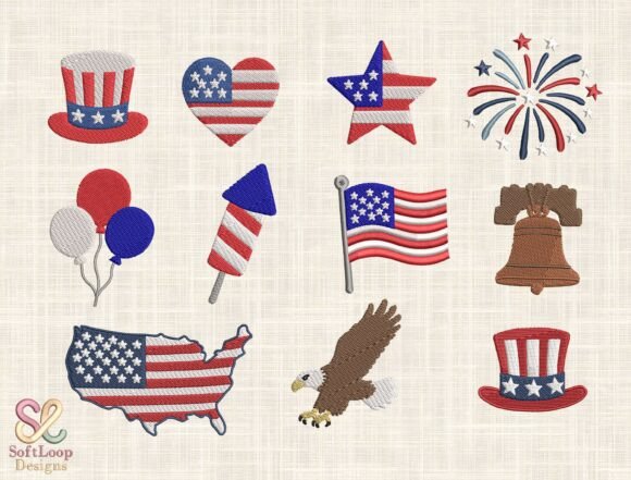 Patriotic USA Embroidery Design Bundle Review