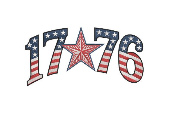 Review: 1776 USA Flag Numbers Star for Apparel