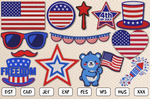 Review: 4th of July Embroidery Bundle for Crafters