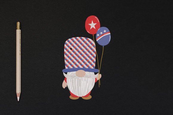 Review: 4th of July Gnome Embroidery Flag Design