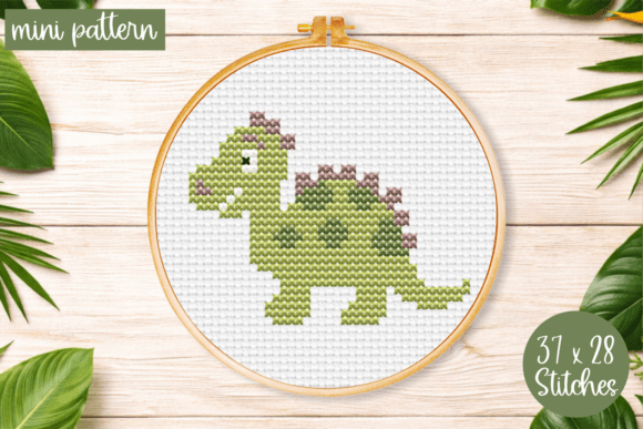Review: Baby Dino Cross Stitch Pattern for Merch