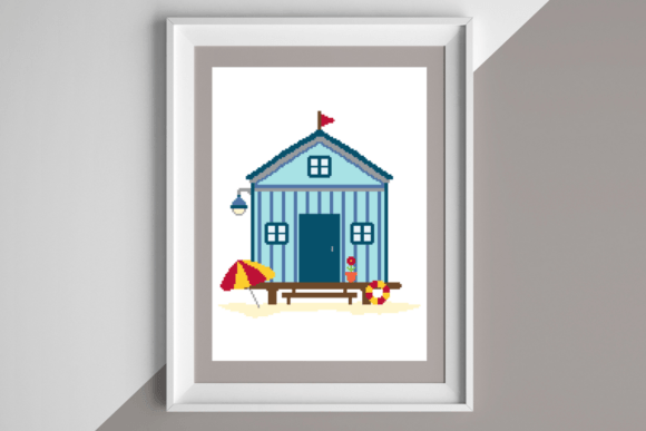 Review: Beach Hut Cross Stitch Pattern for Summer Sales