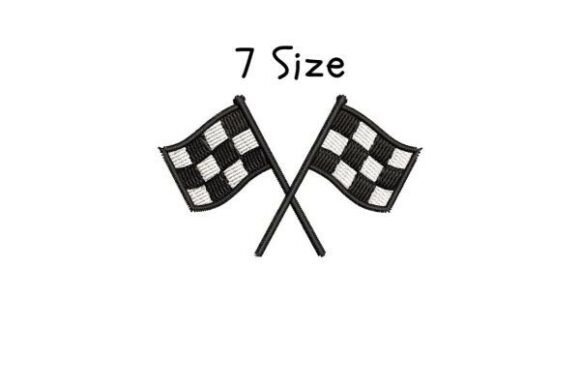 Review: Checkered Flag Embroidery Design for Sweatshirts