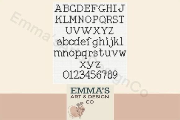 Review: Cross Stitch Alphabet Pattern for Boutique Sweatshirts