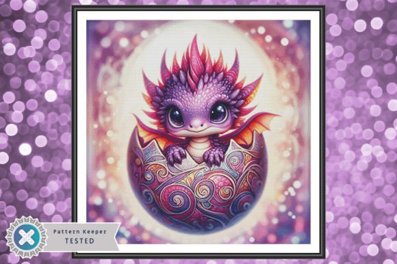 Review: Cute Purple Dragon Cross Stitch Pattern