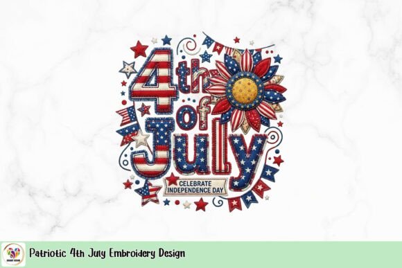 Review: Patriotic 4th July Embroidery Design