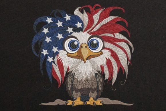 Review: USA Patriotic Eagle Flag on Black Design
