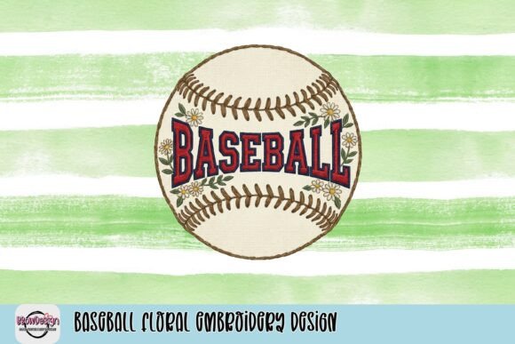 Reviewing the Baseball Floral Embroidery Design