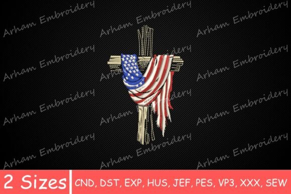 Reviewing the Patriotic Christian USA Flag Cross for Real Stitching