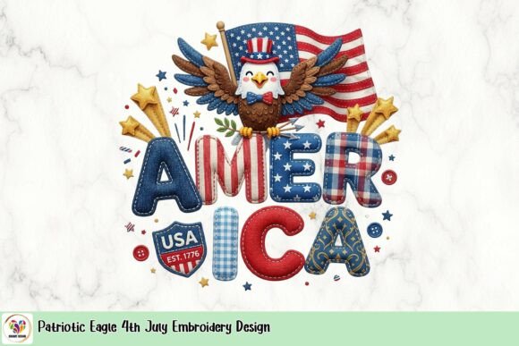 Reviewing the Patriotic Eagle 4th July Design