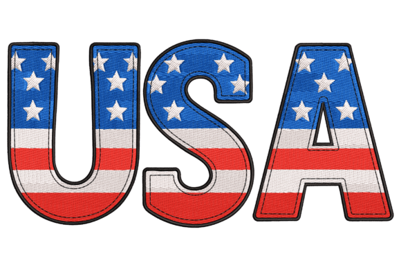 Reviewing USA Flag Letters for Holiday Embroidery