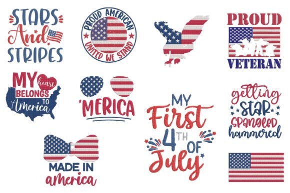 USA Flag Patriotic Embroidery Bundle Review